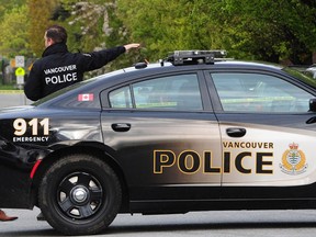 Vancouver police are investigating a collision in south Vancouver Monday that sent two pedestrians to hospital.