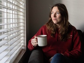 Anna Klochko at her home in New Westminster. Klochko rents a bedroom in a New Westminster house, where another tenant and the family who owns the home also live.