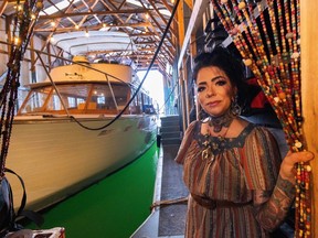 Resident Sasha Shelby lives in Mosquito Creek Marina in North Vancouver. People living in boats at a North Van marina were blindsided by eviction notices this week from a branch of the Squamish Nation that owns the dock.