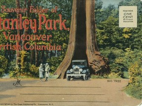 Vintage postcard of Stanley Park - Souvenir folder