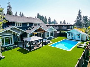 This seven bedroom house at 3783 Riviere Place, in North Vancouver, was listed for $5,188,000 and sold for $4,710,000.