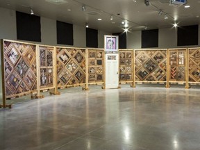 B.C. artist Carey Newman-Hayalthkin?geme's Witness Blanket is comprised of items collected from residential schools, survivors, churches, governments and other cultural sites across Canada. It consists of 13 wood panels and is more than eight feet tall and 40 feet long. The Witness Blanket is on display at the West Vancouver Memorial Library from Jan. 26 to March 10.