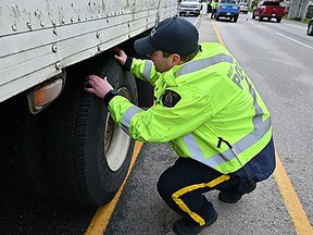 Burnaby RCMP traffic services and 10 partner agencies took hundreds of trucks off the road in 2023 for safety violations. The numbers were down slightly from 2022, but nearly 60 per cent of all those inspected were pulled from service.
