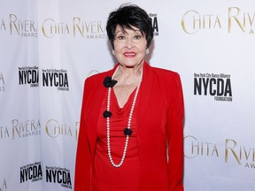 Chita Rivera, seen here last May, has died aged 91.