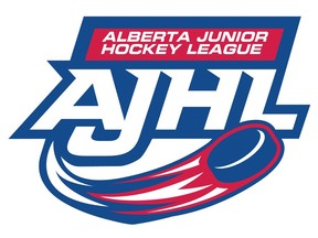 The Alberta Junior Hockey League has cancelled all upcoming games between five teams poised to bolt to a rival circuit and its 11 remaining clubs. The Alberta Junior Hockey League (AJHL) logo is seen in this undated handout.