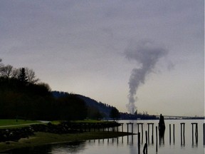 A flare-up at Parkland Fuel Corp.'s Burnaby Refinery led to strong odours and an air quality bulletin for the northern part of Metro Vancouver on Sunday, Jan. 21, 2024.