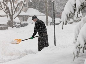 A fresh dump of snow may mean no school, but it also comes with shovelling duties.