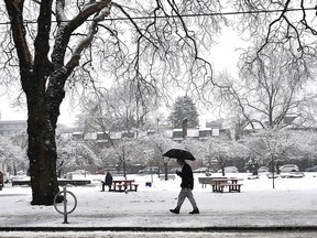 Snow switching to rain is expected in the Metro Vancouver region and B.C. south coast beginning on Monday.