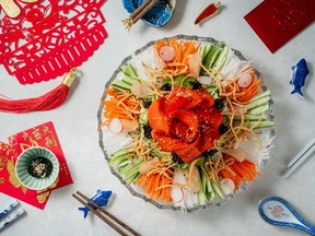 Lo Hei is a delicious dish to share during Lunar New Year.