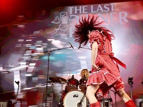 Abigail Morris of The Last Dinner Party performs onstage at the 2024 iHeartRadio ALTer EGO Presented by Capital One at the Honda Center on Jan. 13, 2024 in Anaheim, Calif.