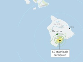 A strong earthquake and several aftershocks hit Hawaii's Big Island Friday.