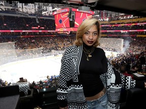 Kiana Lede at the 2024 NHL All-Star Game at Scotiabank Arena on Feb. 3 in Toronto, Ontario.