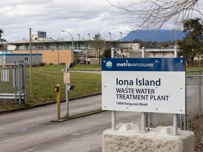 The Iona Wastewater Treatment Plant in Richmond on Feb. 1.
