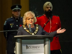 A week after being inaugurated as Surrey's new mayor on Nov. 7, 2022, Brenda Locke introduced a motion to rescind a development application by Fergus Creek Homes that had been in the works under the previous council since 2020.