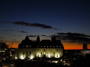 The Supreme Court of Canada ruled today on the constitutionality of Bill C-92, An Act Respecting First Nations, Métis and Inuit Children Youth and Families, which became law in June 2019. The Supreme Court of Canada is pictured at sunset in Ottawa on Wednesday, Dec. 13, 2023.