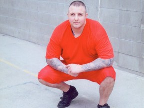 Jamie Bacon posed for this photo while in prison in 2010.