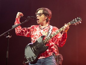 Weezer performs at the Bell Center in Montreal on March 13, 2019.