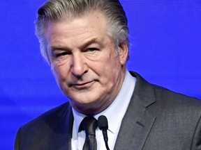 FILE: Alec Baldwin emcees the Robert F. Kennedy Human Rights Ripple of Hope Award Gala at New York Hilton Midtown on Dec. 9, 2021, in New York.