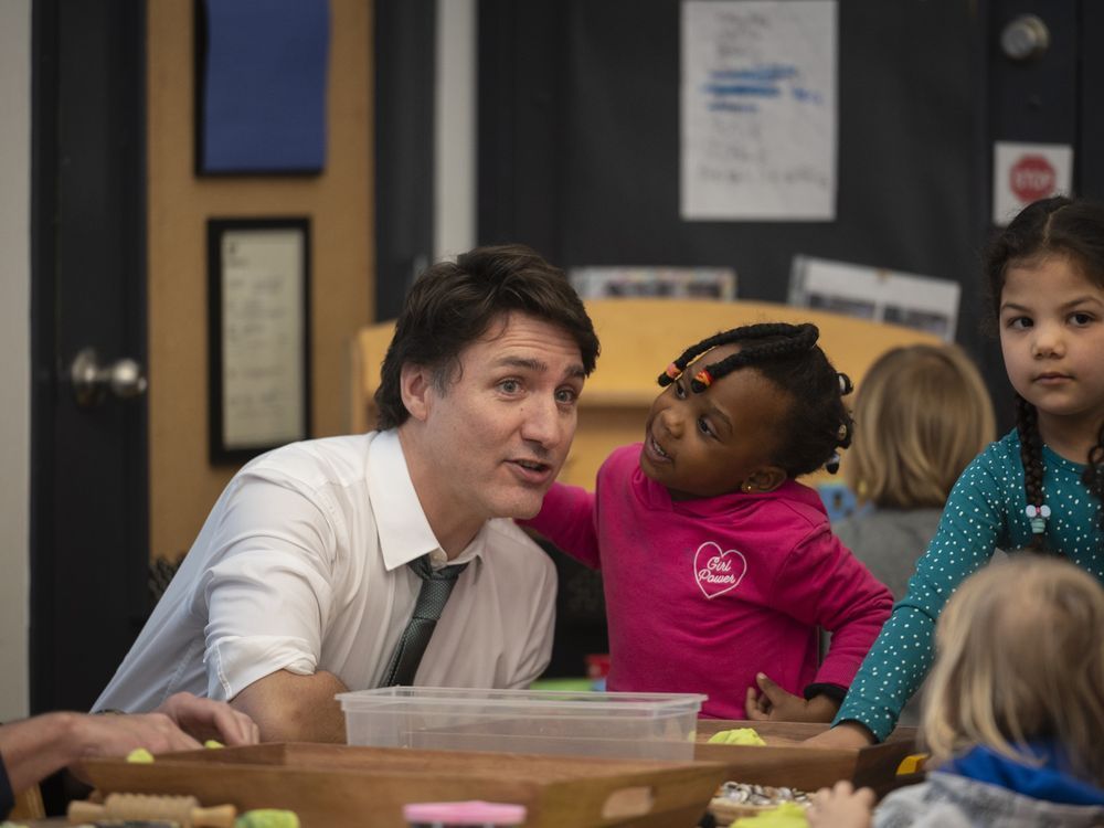 On pre-budget charm offensive, Trudeau announces plans to expand $10-a-day child care