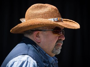 A British Columbia First Nation says racism in the health-care system persists despite efforts by the government and industry to combat the problem. Chief Joe Alphonse, Tribal Chair of the Tsilhqot'in National Government, pauses while speaking during a ceremony in New Westminster, B.C., on Thursday July 18, 2019.