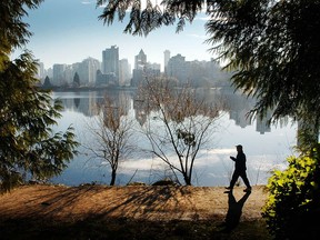 File photo of a trail around Lost Lagoon in Stanley Park.