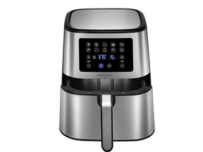 This image provided by Consumer Product Safety Commission shows an Insignia Air Fryer. On Friday, March 15, 2024, Best Buy is recalling more than 287,000 air fryers and air fryer ovens due to an overheating issue that can cause the products' parts to melt or shatter, posing fire and laceration risks. According to the U.S. Consumer Product Safety Commission, the Insignia-branded air fryer ovens can overheat -- and their glass doors can shatter as a result. The air fryers' handles can also melt or break when overheated. (Consumer Product Safety Commission via AP)