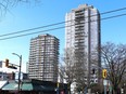 The highrise at right is 1850 Comox St.
