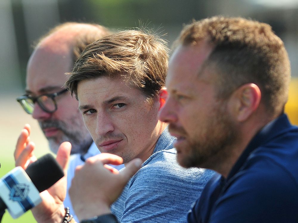 Ryan Gauld at his introductory press conference.