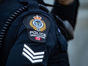 Detail of a Vancouver Police Department uniform.