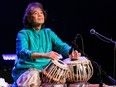 Tabla master and 2024 triple Grammy award-winner Zakir Hussain and his group TISRA, featuring Sabir Khan and Debopriya Chatterjee, perform in Vancouver in 2024.