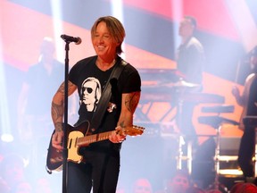 Keith Urban performs onstage during the 2024 CMT Music Awards at Moody Center on April 7, 2024, in Austin, Texas.