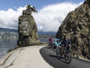 E-scooters and e-bikes could soon join cyclists and walkers in Vancouver parks including along the famous Stanley Park seawall.