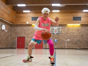 Shirley Simson has become a social-media darling in what began as a promotion for her two grandsons' basketball apparel company, Court Candy.