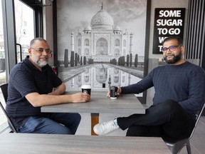 Surrey's Shiraj Kothiwala and Ajmal Gundhra hope to eventually open 70 to 80 Chaiiwala of London shops across Canada, with 15 in B.C. by early next year.