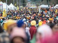 Hundreds of thousands of people took part in Surrey's Vaisakhi parade last year.