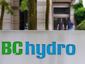 The B.C. Hydro building at 333 Dunsmuir St. in Vancouver.