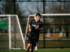 Vancouver FC's 16-year-old midfielder Grady McDonnell, shown in this undated handout image, who has represented both Canada and Ireland at the youth international level.
