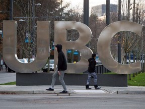 File photo of the UBC campus in Vancouver.
