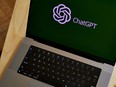 File photograph of the ChatGPT logo on a computer. Researchers are concerned that generative AI could lead to a loss of critical thinking, especially with major global issues like climate change.