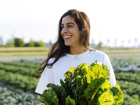 Simran Panatch, managing director of Athiana Acres, which hopes to become the first farm in B.C. to receive regenerative organic certification.