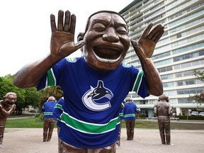 Laughing Man in Canucks jersey