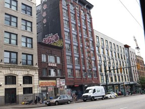 The Regent Hotel at Vancouver's East Hastings Street on May 13 as the B.C. government has announced tighter rent control in SROs.