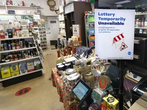 BCLC's new technology system for lotteries was down Tuesday.