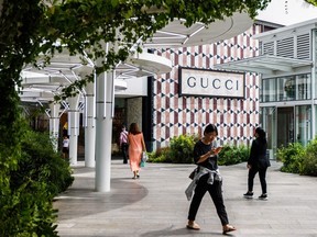 A view of a Gucci store is shown at Emporium, a luxury shopping mall located in central Bangkok, on June 12, 2024 in Bangkok, Thailand.