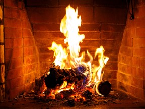 File photo of a wood burning fireplace. Getty stock photo.