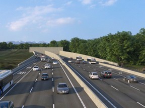 RICHMOND, B.C.: August 18, 2021 -- Rendering of a new eight-lane immersed-tube tunnel will replace the George Massey Tunnel on Highway 99. Photo provided by Government of B.C. [PNG Merlin Archive]