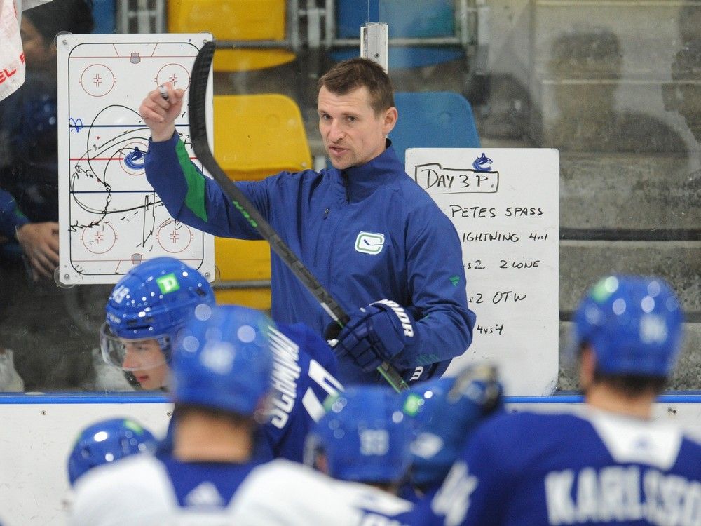 canucks coach Yogi Svejkovsky