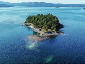 Pym Island is a few minutes by boat from North Saanich.