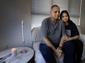 After Rajiv Mohan was admitted to St. Paul's Hospital for a serious ailment, he was sent back to his condo, where he was provided with medical equipment and cared for by a team of health care workers as part of Providence's new hospital-at-home program. The program allowed him to live at home with his family, including his wife Sharmila, while he recovered. Arlen Redekop / Postmedia