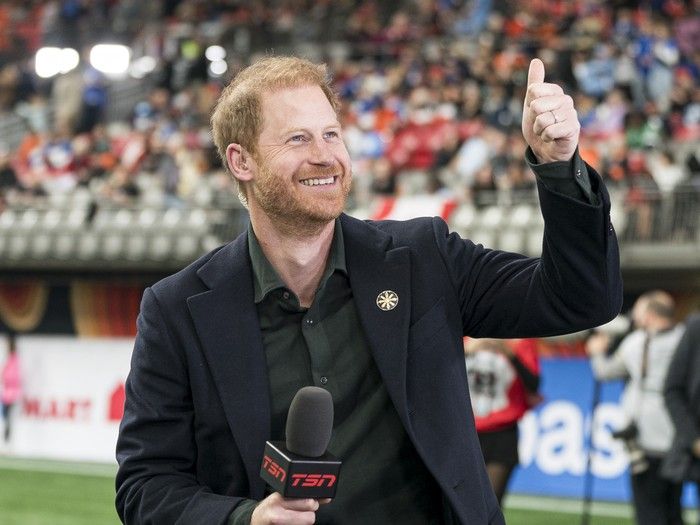 Surprise! Prince Harry is at the Grey Cup game in Vancouver